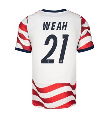 Förenta stater Timothy Weah #21 Hemmatröja VM 2026 Kortärmad